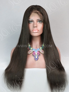 180% Density 13*4 Lace Frontal Wigs Straight Hair Virgin Human Hair Natural Color