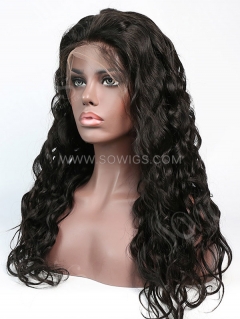180% Density 13*4 Lace Frontal Wigs Natural Wave Virgin Human Hair Natural Color